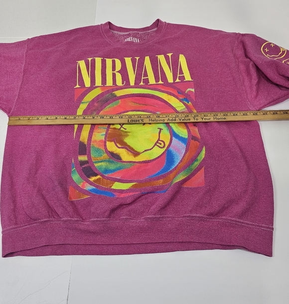 NIRVANA Magenta Graphic Top - Picture 7 of 9